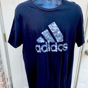 Adidas, Black, Short Sleeve, Shirt, Size XL